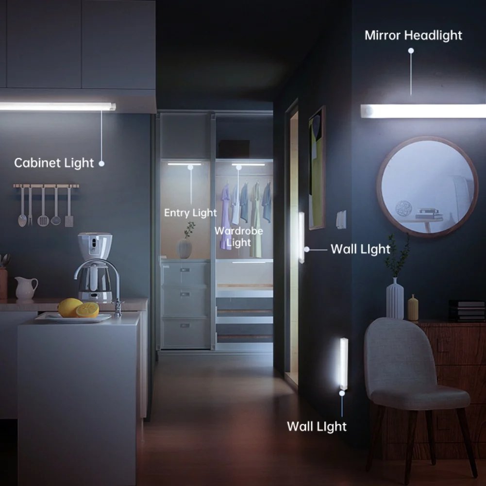 ⚡Sista dagen- Uppladdningsbara LED-lampor utan stans Smart Sensor Magnetic