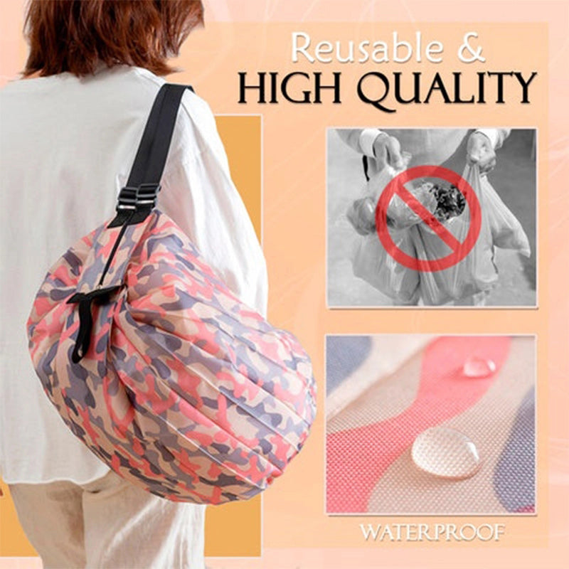đFoldable Travel One-shoulder Portable Shopping Bag