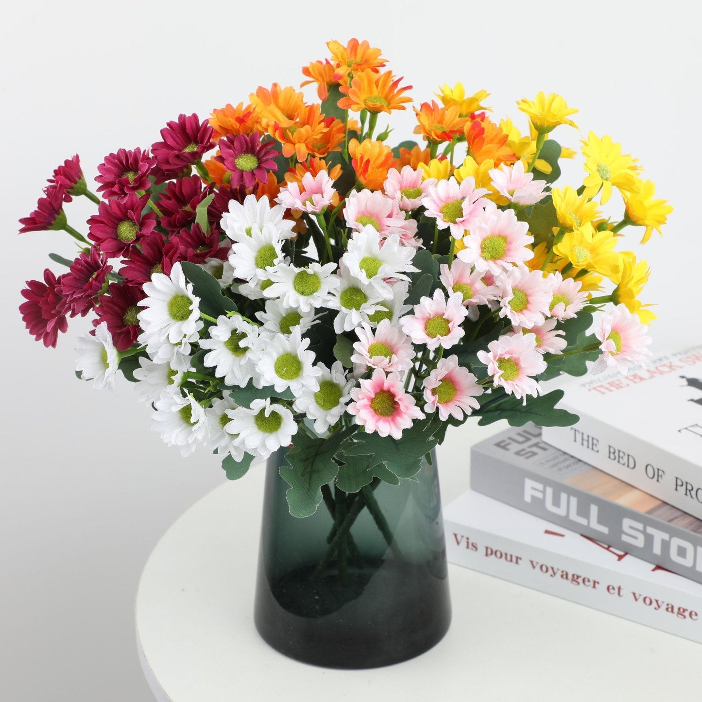 đ„ Konstgjorda utomhusblommor Sunset Mums â UV-bestĂ€ndiga, vattentĂ€ta, vindtĂ€ta