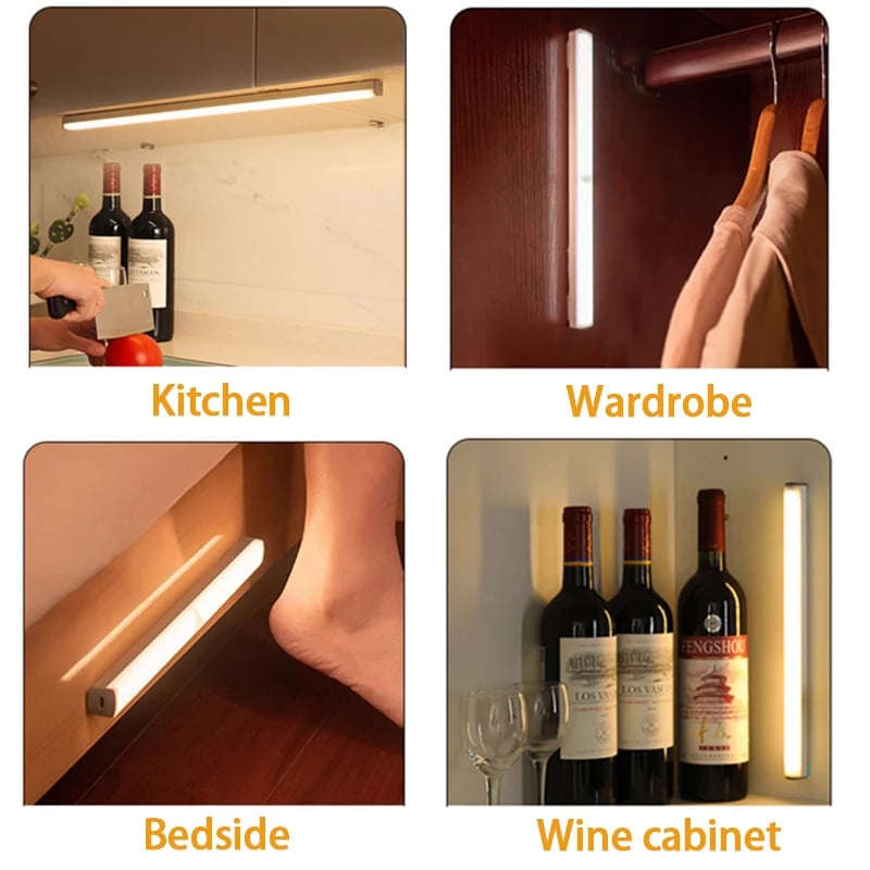 ⚡Sista dagen- Uppladdningsbara LED-lampor utan stans Smart Sensor Magnetic