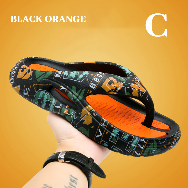 Bekväma Sommarsandaler Flip Flops Tjock Sula