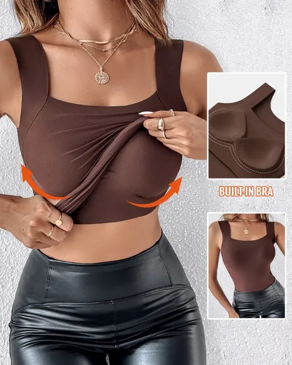 š„Sista dagen 49% RABATTš„U-ringad shapewear med inbyggt bh-linne