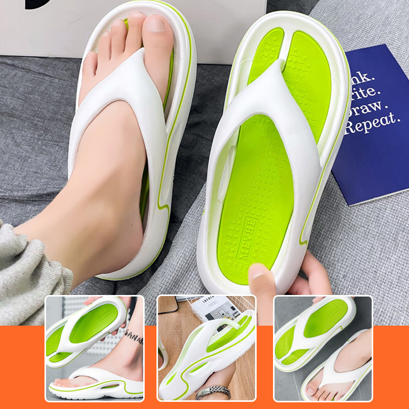Bekväma Sommarsandaler Flip Flops Tjock Sula