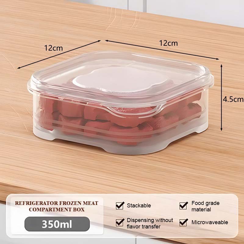 ❄️Frysfack För Färskhållning Av Kött - Gör Frysningen Mer Prydlig/Refrigerator Frozen Meat Compartment Box