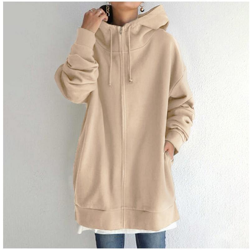đ„BegrĂ€nsat Erbjudande 50% Rabattđ„ Damernas Höst/Vinter Hoodie med Dragkedja â Köp tvĂ„, fri frakt
