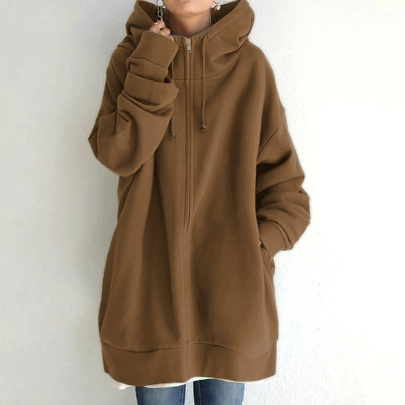 đ„BegrĂ€nsat Erbjudande 50% Rabattđ„ Damernas Höst/Vinter Hoodie med Dragkedja â Köp tvĂ„, fri frakt
