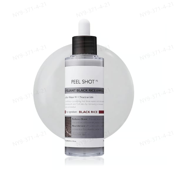 Peel Shot Glow Rice Ampoule Duo – Serum för lystergivande, exfoliering och återfuktning 🌾