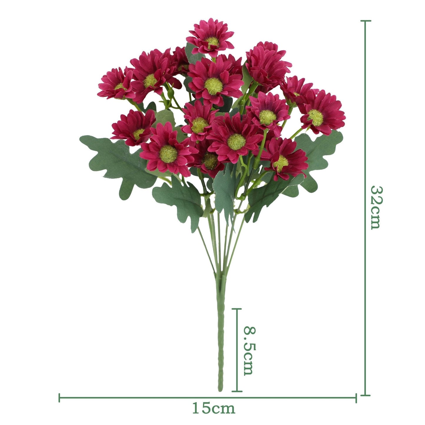 đ„ Konstgjorda utomhusblommor Sunset Mums â UV-bestĂ€ndiga, vattentĂ€ta, vindtĂ€ta
