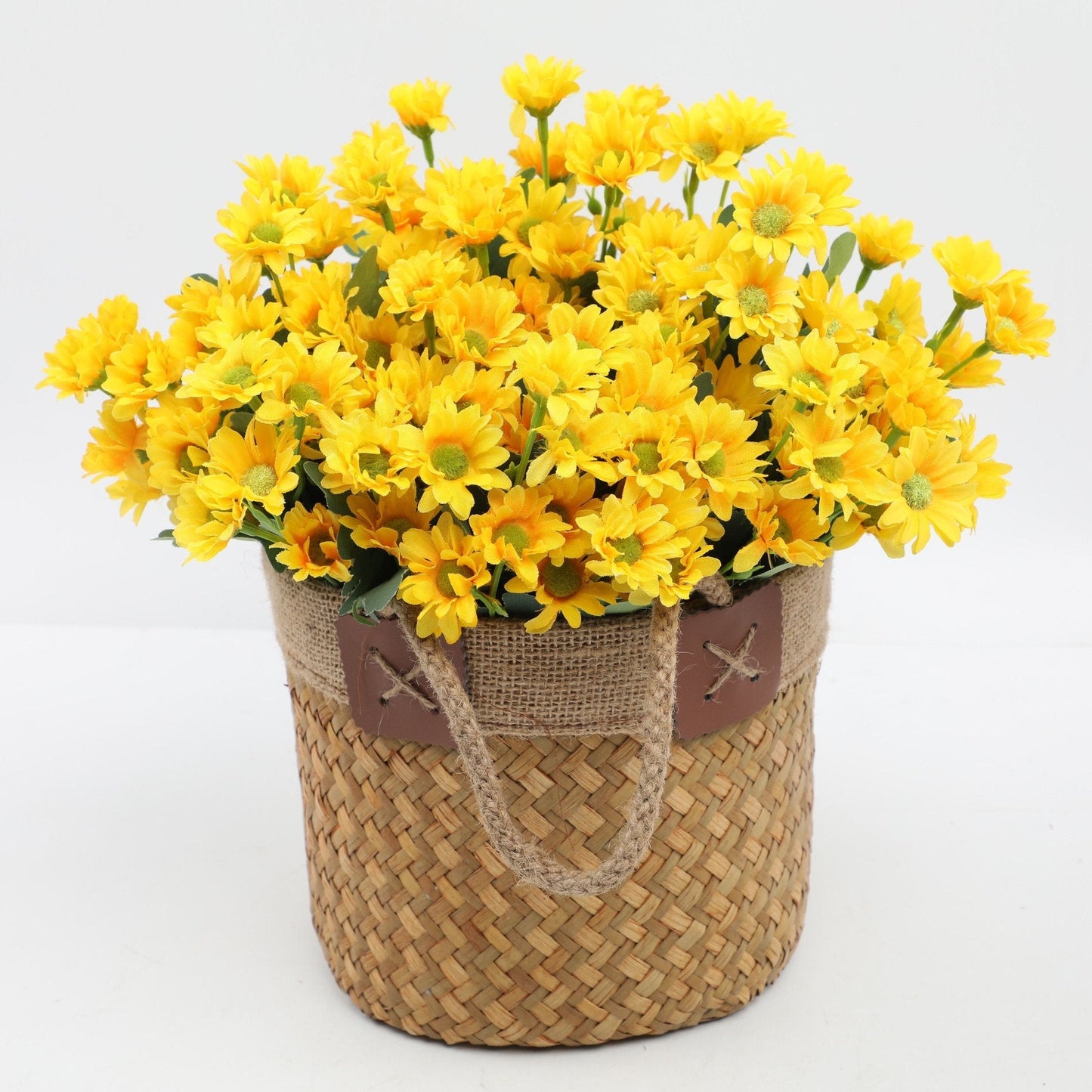 đ„ Konstgjorda utomhusblommor Sunset Mums â UV-bestĂ€ndiga, vattentĂ€ta, vindtĂ€ta