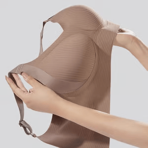 🎁Ribbad push-up-bh med justerbara byglar för kvinnor/ 🎁Women's Ribbed Push Up Adjustable Wireless Bra