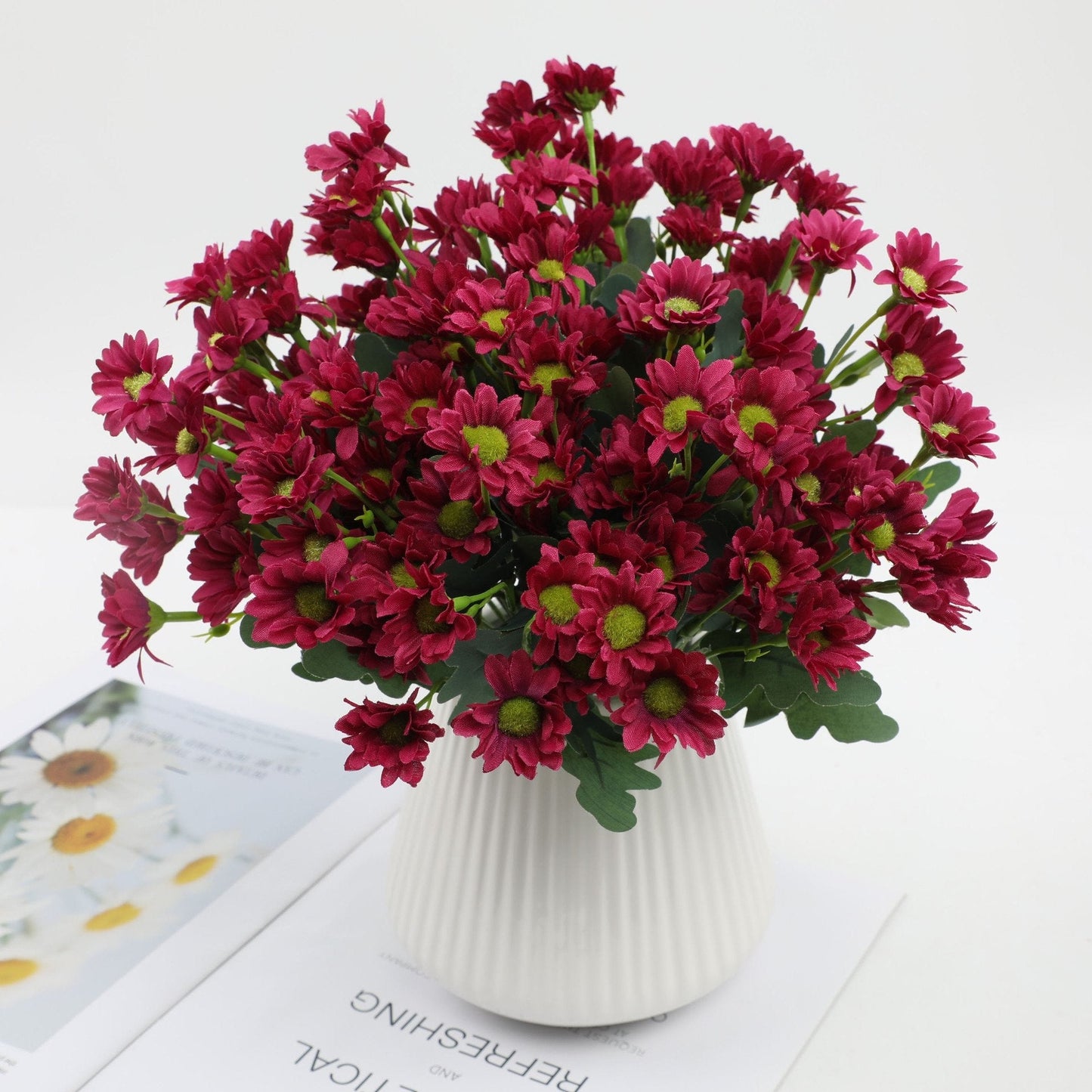 đ„ Konstgjorda utomhusblommor Sunset Mums â UV-bestĂ€ndiga, vattentĂ€ta, vindtĂ€ta