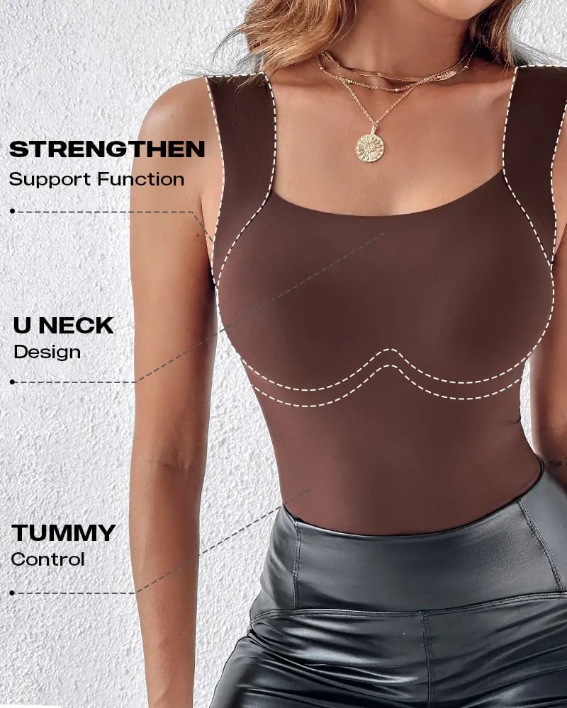 š„Sista dagen 49% RABATTš„U-ringad shapewear med inbyggt bh-linne