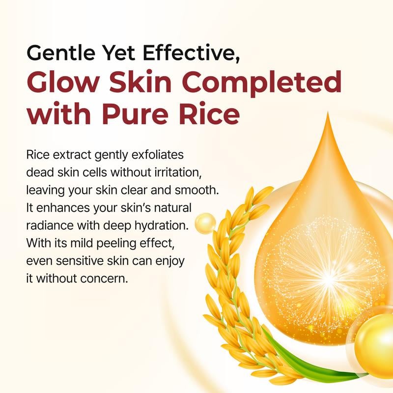 Peel Shot Glow Rice Ampoule Duo – Serum för lystergivande, exfoliering och återfuktning 🌾