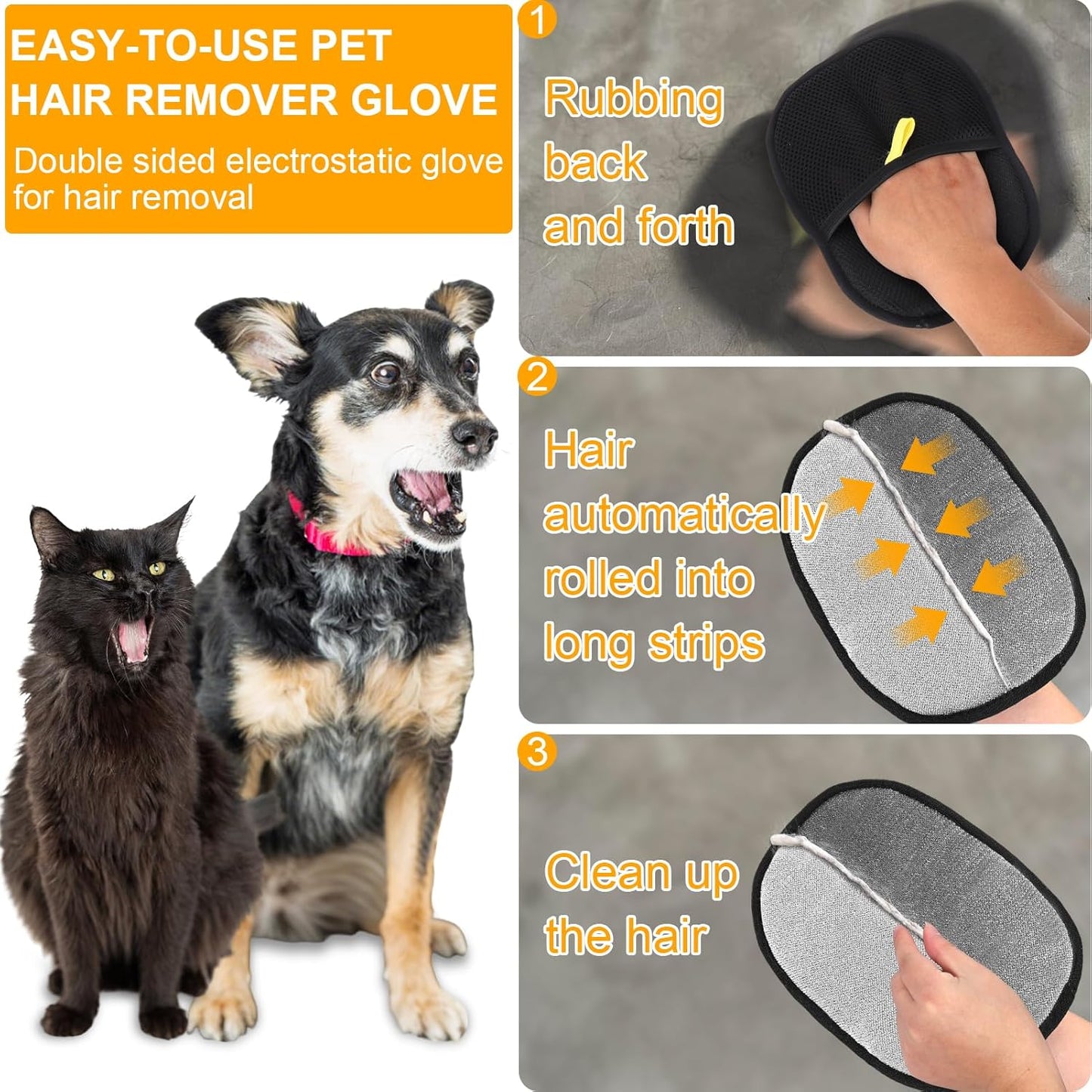🔥Handskar för hårborttagning för djur🐱🐕