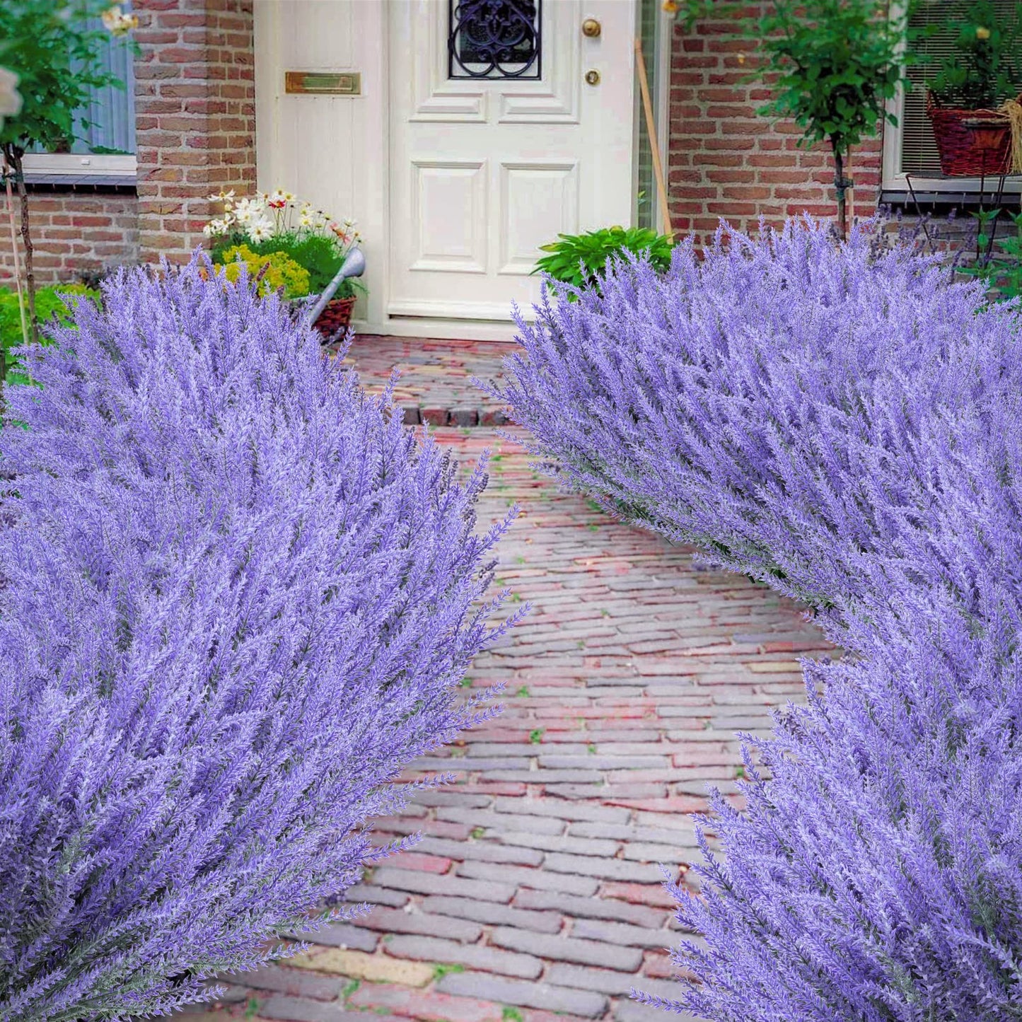 🍁Höstens konstgjorda blommor – heta fynd 🌻Utomhus konstgjorda lavendelblommor