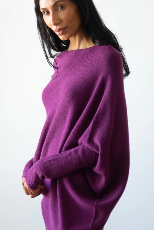 ✨ Kvinnors Asymmetriska Draperade Tröja