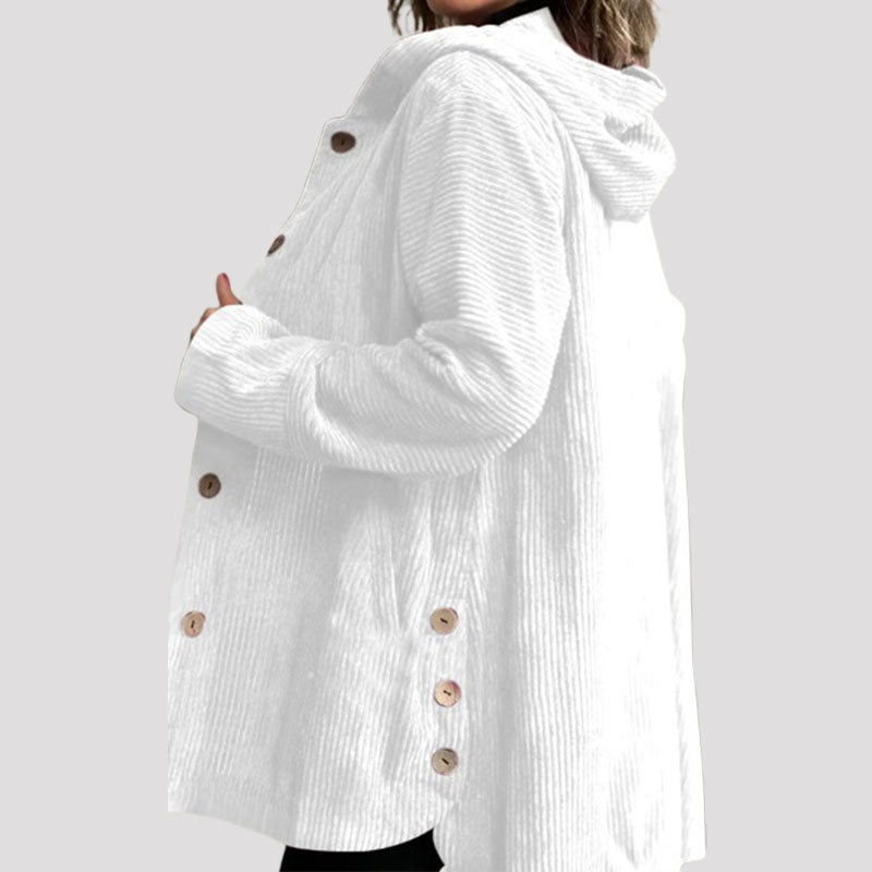 🍂 Casual velvet jacket with hood for fal 🧥