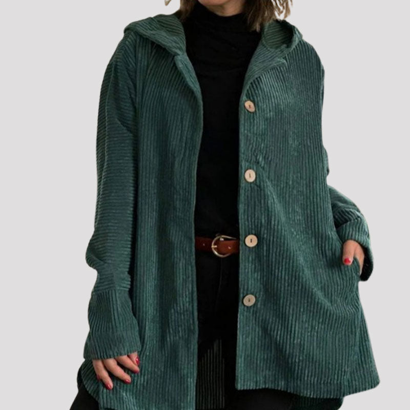 🍂 Casual velvet jacket with hood for fal 🧥