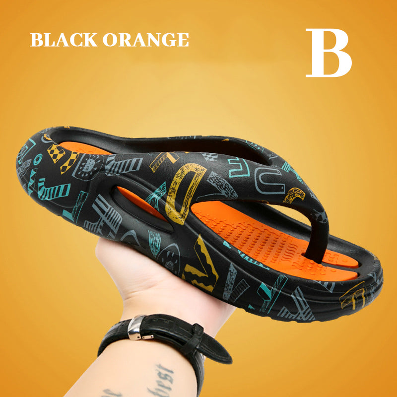 Bekväma Sommarsandaler Flip Flops Tjock Sula