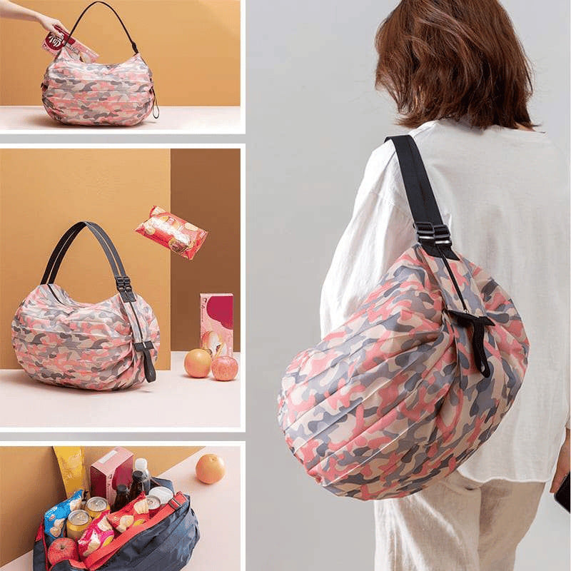 💁Foldable Travel One-shoulder Portable Shopping Bag