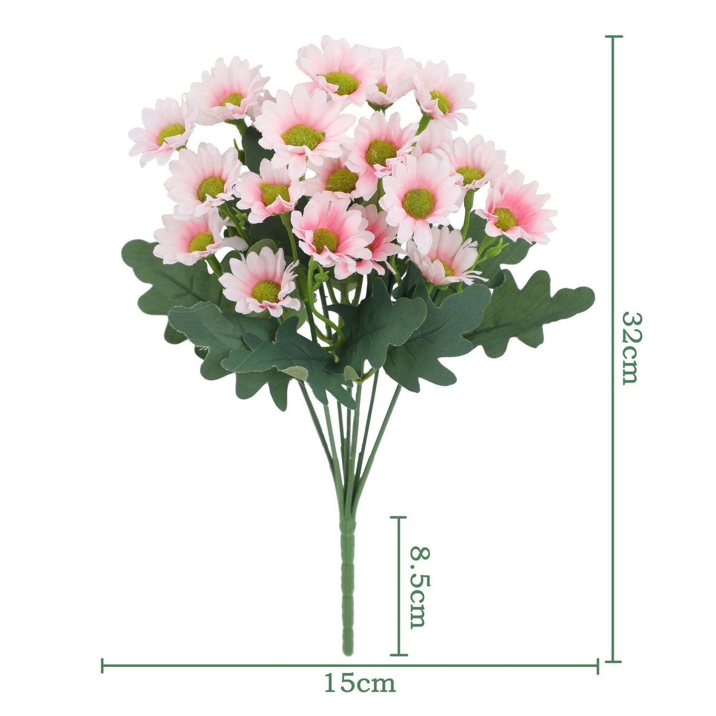 💥 Konstgjorda utomhusblommor Sunset Mums – UV-beständiga, vattentäta, vindtäta