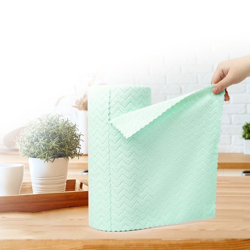 🧼🌀 Superabsorberande Mikrofiberdukar – Återanvändbar Rulle för Hem & Kök
