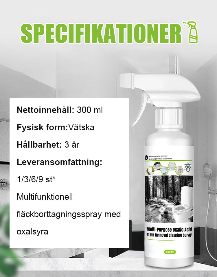 🌸Flerfunktionsspray för fläckborttagning av oxalsyra