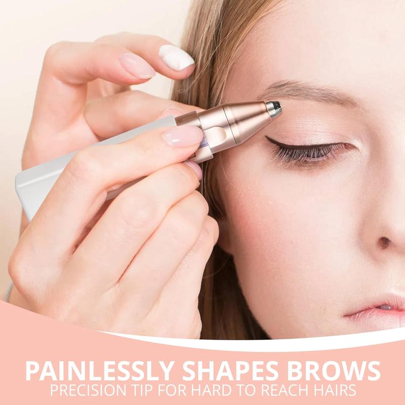 2-i-1 anordning för borttagning av ögonbryn och ansiktshår för kvinnor/2-in-1 Women's Eyebrow and Facial Hair Removal Device