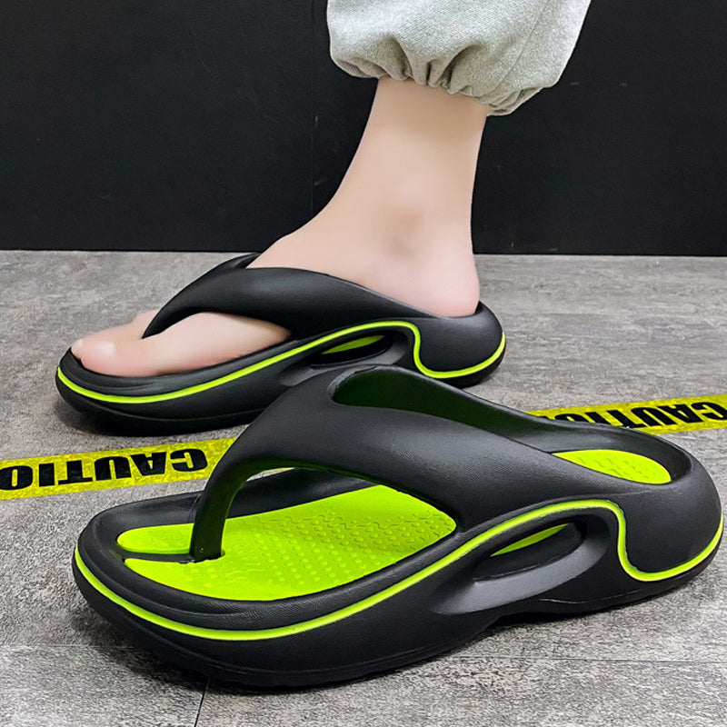 Bekväma Sommarsandaler Flip Flops Tjock Sula