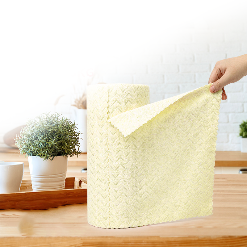 🧼🌀 Superabsorberande Mikrofiberdukar – Återanvändbar Rulle för Hem & Kök