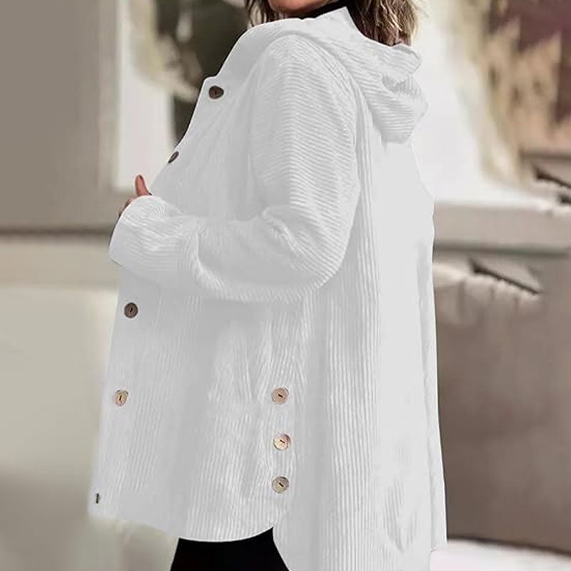 🍂 Casual velvet jacket with hood for fal 🧥