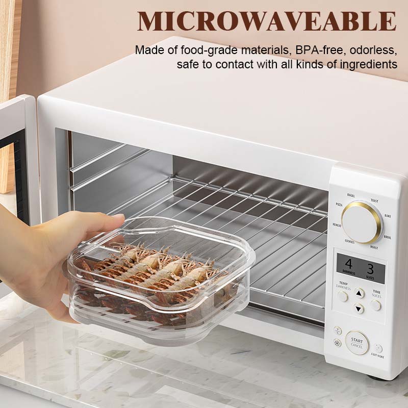 ❄️Frysfack För Färskhållning Av Kött - Gör Frysningen Mer Prydlig/Refrigerator Frozen Meat Compartment Box