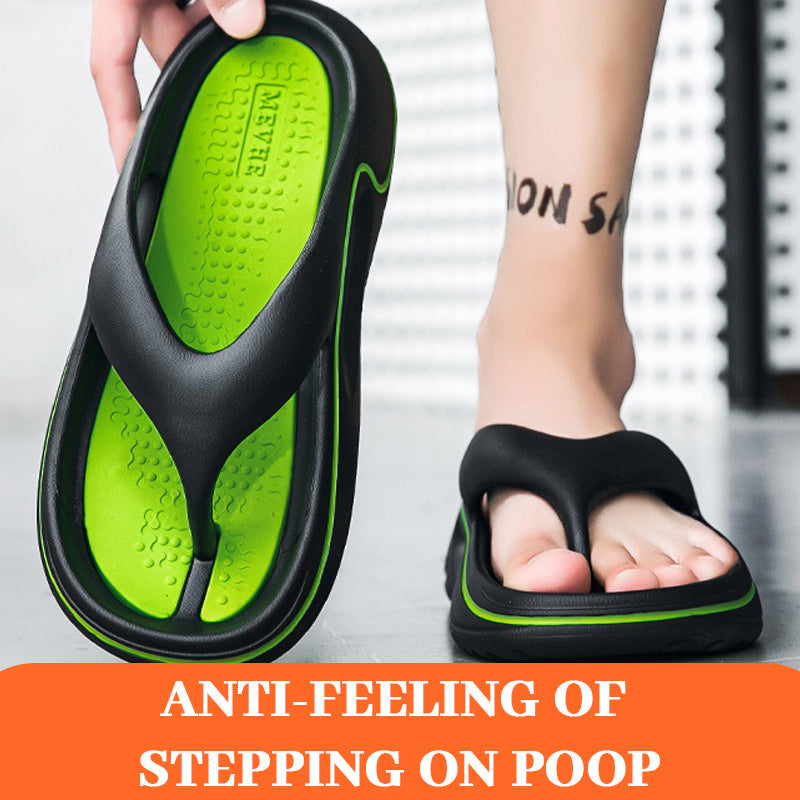 Bekväma Sommarsandaler Flip Flops Tjock Sula