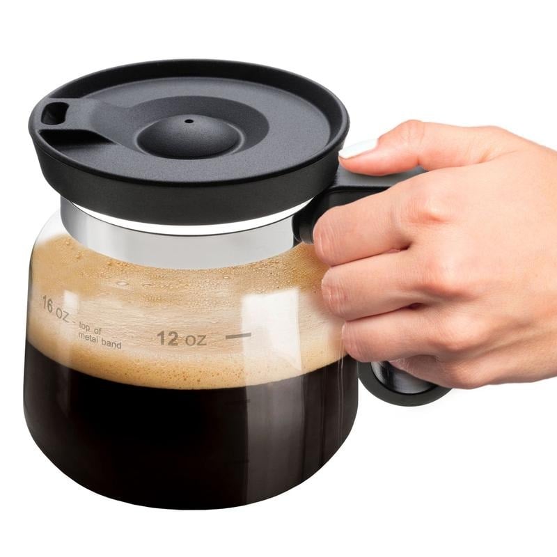 💕49% RABATT💖☕ 16 oz Glasmugg – Kaffekannestil