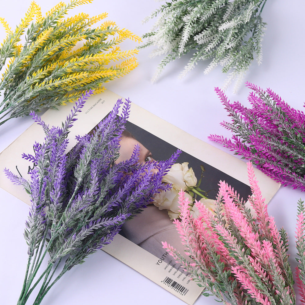 🍁Höstens konstgjorda blommor – heta fynd 🌻Utomhus konstgjorda lavendelblommor