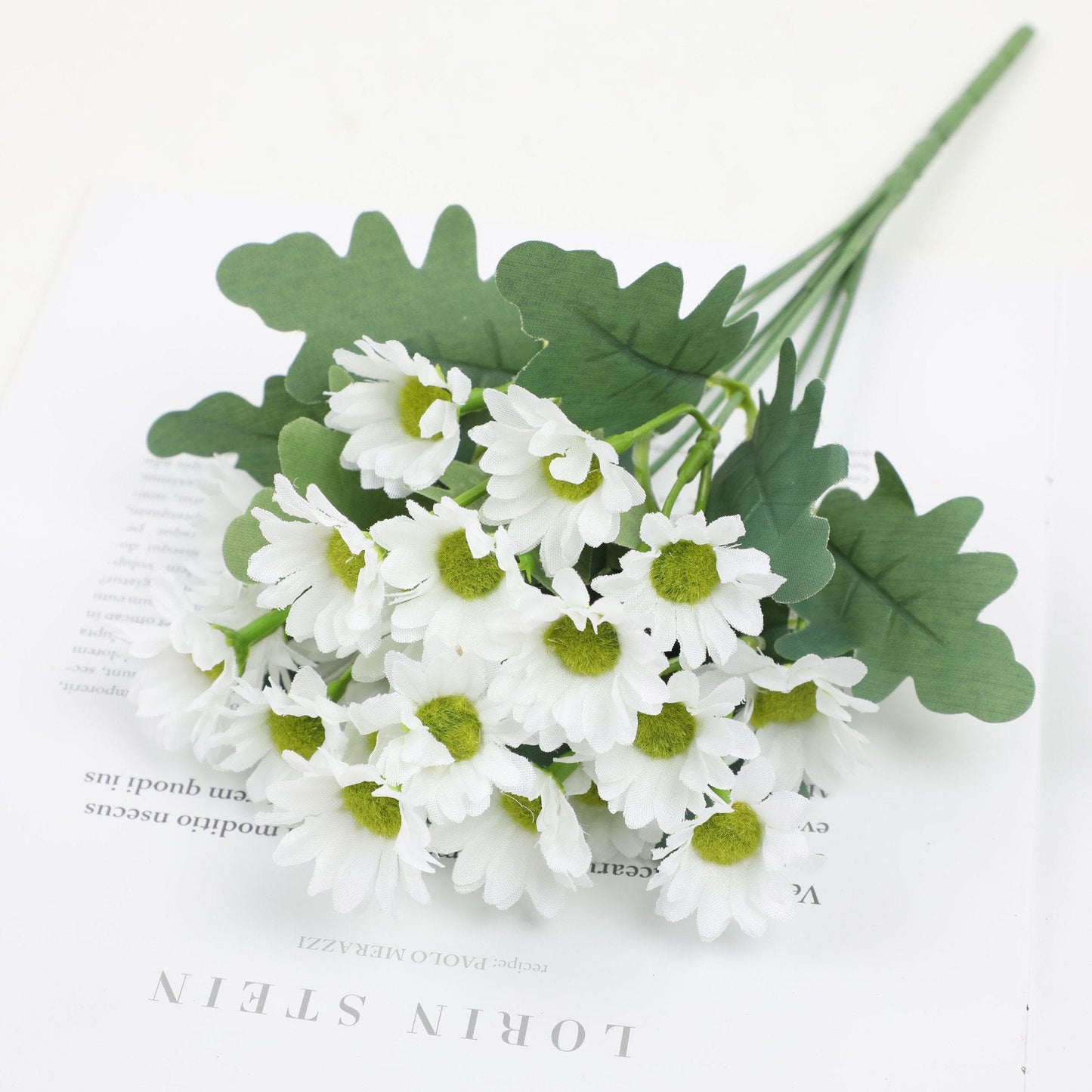 💥 Konstgjorda utomhusblommor Sunset Mums – UV-beständiga, vattentäta, vindtäta