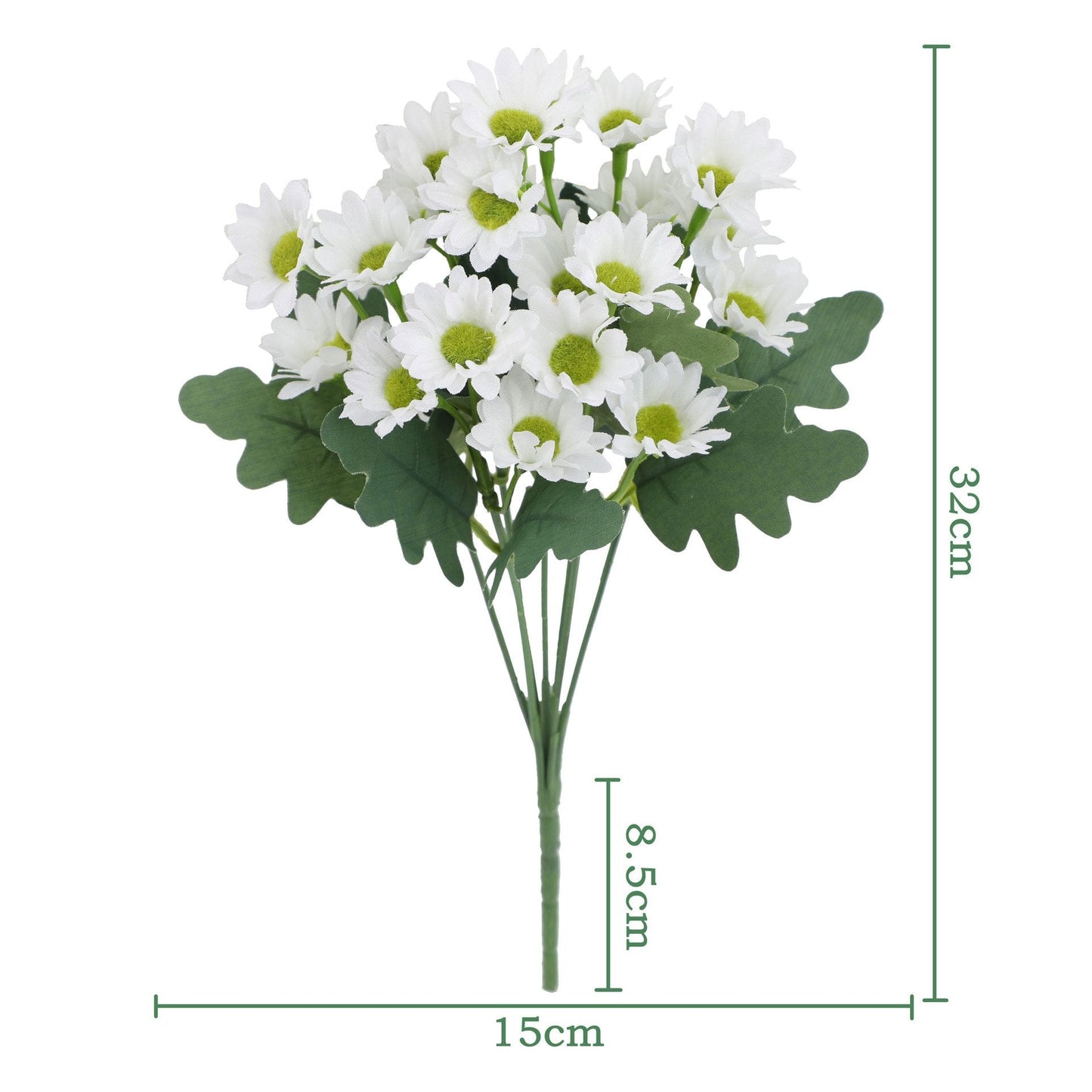 💥 Konstgjorda utomhusblommor Sunset Mums – UV-beständiga, vattentäta, vindtäta