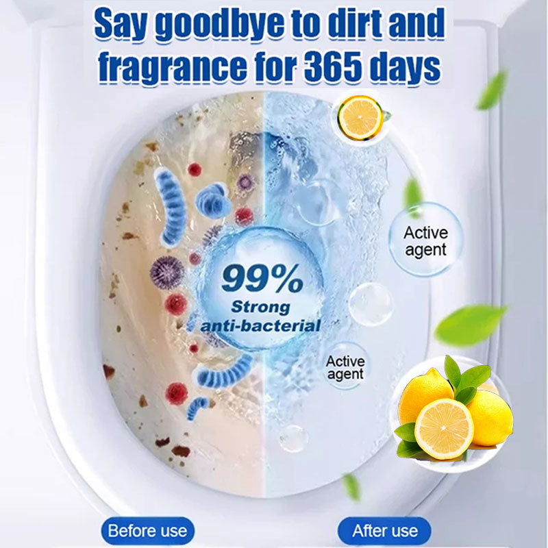 🔥Köp 1 få 1 gratis - 🍋Lemon Scent Toilet Bowl Cleaner Tablets/ Toilet Bowl Cleaner Tablets