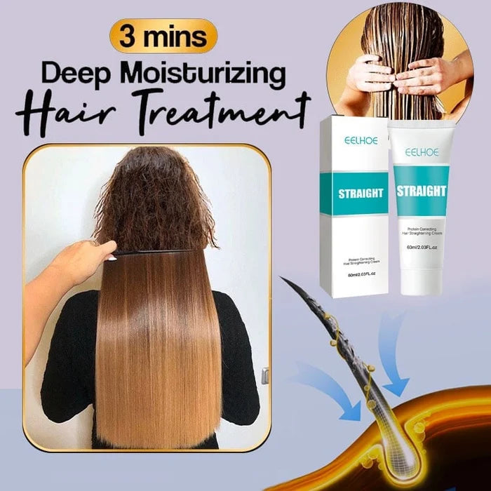 🎉Köp 2, få 1 gratis🎁 Keratinbehandling för rakare hår